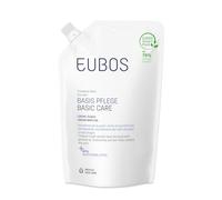 EUBOS Basic Care Cream Oil Bath Refill Bag for Dry Skin Slightly Foaming Bath Oil for Pampering Cleansing Skin Compatibility Dermatologically Tested 400 ml