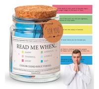 EUBSWA Bible Verses Courage with Bible Verses, Mini Bible Verse Cards Prayer Jar with Coloured Bible Verses Scripture Cards, Gift for Encouragement Encouragement (Emotions)