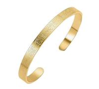 EUBUY Muslim Quran Allah Openable Bangles Arabic Calligraphy Cuff Bracelet, Islamic Jewelry for Women Men Islam Eid Ramadan New Year Gifts