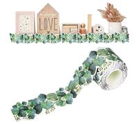 Eucalyptus Border Bulletin Board, Display Borders For Classrooms Eucalyptus Trim, Chalkboard Trim Decorative Green Plant Leaves Stickers, Tropical Leaves Greenery Wall Decals Decoration, 15m