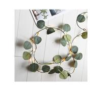 (Eucalyptus globulus, 10M 100LED?Solar?) Artificial Maple Leaf String Lights Garland Wedding Christmas Party Decor Lamp