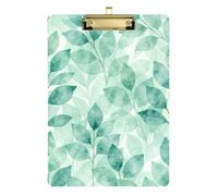 Eucalyptus Green Watercolor Patient clipboard Waterproof for Nursing Student Trade Quest Size 9 x 12