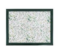 Eucalyptus Lap Tray with Bean Bag Cushion - Large Padded Tray with Cushion for Kids Adults - Multipurpose, Suitable for Food, Work, Art, Crafts, Studies, TV, Sofa, Bed - 43cm x 33cm