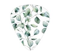 Eucalyptus Leaves,12 Pcs Guitar Pick,3 Different Thickness Plectrums for Acoustic Guitar Bass Ukulele (0.46mm 0.96mm 0.71mm)