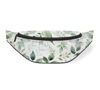 Eucalyptus Leaves Design Waist Bag Pack for Women Men Kids Girls Boys Fanny Pack Bumbags Pouch Purses Belt Bag for Travel Sport Running