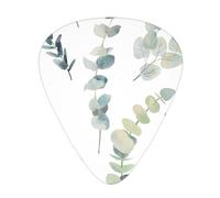 Eucalyptus Leaves Guitar Plectrums 12 Pieces For Ukulele Bass Instrument Accessories