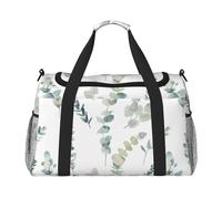 Eucalyptus Leaves Lightweight Waterproof Large Capacity Handheld Shoulder Crossbody Travel Bag Personal Belongings Organizer Bag