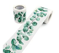 Eucalyptus Stickers, Trailing Plant Wall Stickers, Green Plants Wall Decals, Minimal Eucalyptus Leaves Window Film, Die-cut Border Trim Design Waterproof Labels - Handicraft Decor Sticker, House Decor