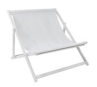 Eucalyptus White Washed Double Deck Chair Grey