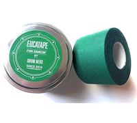 Eucatape Eucalyptus Infused Dancing Tape - Heals and Protects from Blisters Cuts Dry Skin in Ballet Salsa Hip Hop Ballroom Contemporary Latin Irish Modern Jazz Tap (Green, 2PK)