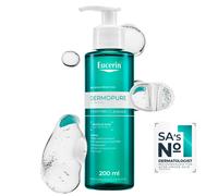 Eucerin DermoPurifyer Oil Control Cleansing Gel 200ml, Gentle and Effective Facial Cleanser for Blemish-Prone Skin, Non-Comedogenic Face Wash