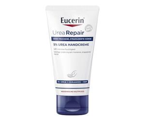 EUCERIN E001-22P-061504 Eds Dry Skin Hand Cream Urea 5% 75 ml for adults, made for hydration, nourishment and skin care, 75 ml