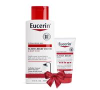 Eucerin Eczema Relief Skin Care Set with Colloidal Oatmeal (Skin Protectant) Eczema Relief Cream and Body Wash 13.5 Fl Oz Bottle + Eczema Relie