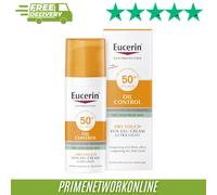 Eucerin Oil Control Sun Gel-Cream Dry Touch SPF 50+ 50ml 100% ORIGINAL ⭐⭐⭐⭐⭐