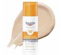 Eucerin Oil Control Sun Gel-Cream Dry Touch SPF 50+ 50ml, Unscented Sun Prote...