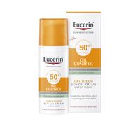 Eucerin Oil Control Sun Gel-Cream Dry Touch SPF 50+ 50ml, Unscented Sun Protection Gel for Sensitive, Oily and Acne-Prone Skin, Fast-Absorbing