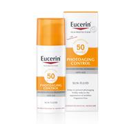 Eucerin Photoageing Control Sun Fluid SPF 50+ 50ml, Advanced Protection from Sun-Induced Photoageing and Wrinkles, Anti-Age Facial Sunscreen with UV