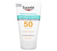 Eucerin, Sensitive Mineral, Lightweight Sunscreen Lotion, SPF 50, Fragrance Free, 4 fl oz (118 ml)