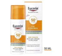 Eucerin Sun Oil Control Face Protection Sun Cream for Oily & Blemish Prone Skin SPF 50+, 50ml