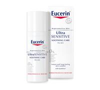 Eucerin UltraSensitive Soothing Care Day Cream (Dry Skin) 50ml, Face Cream for Sensitive and Hypersensitive Skin, Irritation Relief Face Moisturiser,