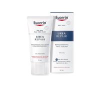Eucerin UreaRepair Replenishing Face Cream 5% Urea 50 ml (Pack of 1), White