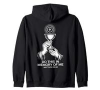 Eucharist Chalice Matthew 26:28 Christian Communion Zip Hoodie