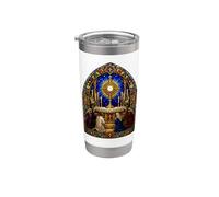 Eucharistic Adoration Gothic Cathedral Mosaic Artwork Art Stainless Steel Insulated Tumbler