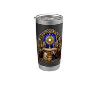 Eucharistic Adoration Gothic Cathedral Mosaic Artwork Art Stainless Steel Insulated Tumbler