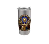 Eucharistic Adoration Gothic Cathedral Mosaic Artwork Art Stainless Steel Insulated Tumbler