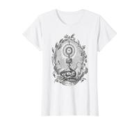 Eucharistic Adoration of the Holy Sacrament Catholic Value Graphic T-Shirt, Women, White, XL