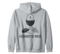 Eucharistic Mass Chalice Host Catholic Communion Zip Hoodie