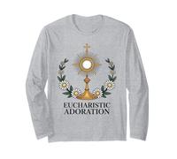Eucharistic Monstrance Catholic Worship Long Sleeve T-Shirt