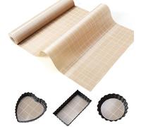 EuChoiz Silicone Baking Mat Roll 16IN*5FT Free Cutting, Non-Slip Pastry Mat, Non-Stick Reusable Air Fryer Liner, Oven Liners, Freeze Dryer Mat, Easily Cut to Size Fit All Ovens Pans Tins Dishes