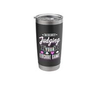 Euchre Design for Card Game Player - Judging Your Game Stainless Steel Insulated Tumbler
