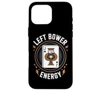 Euchre Left Bower Energy Fun Card Game Squad Tournament Case for iPhone 16 Pro Max