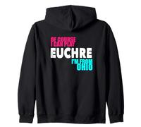 Euchre Ohio Funny Card Game Zip Hoodie