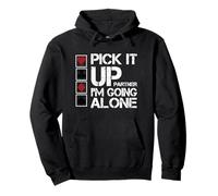 Euchre Partner Pick It Up I'm Going Alone Pullover Hoodie