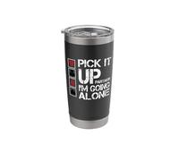 Euchre Partner Pick It Up I'm Going Alone Stainless Steel Insulated Tumbler