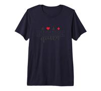 Euchre Queen Deck of Playing Cards Premium T-Shirt