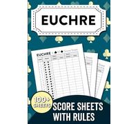 Euchre Score Sheets with Rules: Track Scores and Learn the Rules - Perfect for Beginners and Euchre Lovers!