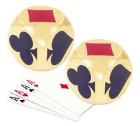 Euchre Trump Markers Cube (2.4 in) Pinochle Bridge Playing Cards Whist Cards Trump Marker Dice Euchre Card Deck Trump Marker Game Dice Indicator Gifts for Euchre Pinochle Bridge Enthusiasts (2 Pcs)