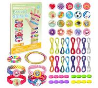 Euclidean Cube Bracelet Making Kit, Jewelry Making Kit Crafts for Girls Ages 6-12, DIY Bracelet String Travel Rewarding Activity Set, 6 7 8 9 10 11 12 Years Old Girl Birthday Gift