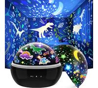 EUCOCO Dinosaur Toys for 1-10 Year Old Boy Gifts, Star Projector Night Light Kids Boys Toys Age 2 3 4 5 6 7 Year Old Boy Gifts for 1-10 Year Old Boys Sensory Toys for Autism Baby Lights Projector