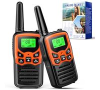 EUCOCO Walkie Talkies, Kids Toys for 3-14 Year Old Boy Gift Age 6 7 8 9 Walkie Talkie Adult Long Range Camping Adventures Hiking Travel Sensory Outdoor Toy Xmas Orange