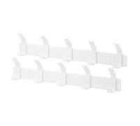 Eucomir Coat Hooks Wall Mounted, 2 Pack Coat Hook Door Hanger Self-Adhesive Door Hooks for Living Room, Kitchen, Bathroom,Pearl White