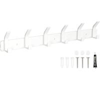 Eucomir Coat Hooks Wall Mounted Coat Hook Door Hanger Self-Adhesive Door Hooks for Living Room,Kitchen,Bathroom Etc(Pearl White)