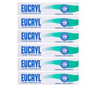 Eucryl Toothpaste Freshmint Flavour Powerful Stain Removal 50ml - Pack of 6