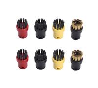 Eucteje 8-Piece Round Brush Set, Round Brush, Steam Cleaning Brush Set, Replacement Parts, Compatible with Kärcher Steam Cleaner Accessories, SC1, SC2, SC3, SC4, SC5, SC7, CTK10