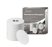 Eucteje Filter Paper Espresso 58 mm Coffee Filter Paper Replacement Filter Coffee Filter Round White Paper for 58 mm Portafilter Baskets Coffee Machine Portafilter Espresso Machine Pack of 400