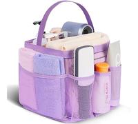 EUDELE Mesh Shower Caddy Portable for College Dorm Room Essentials,Portable Shower Caddy Dorm with 9-Pocket Large Capacity, Shower Bag for Beach, Swimming, Gym, Travel essentials, Purple